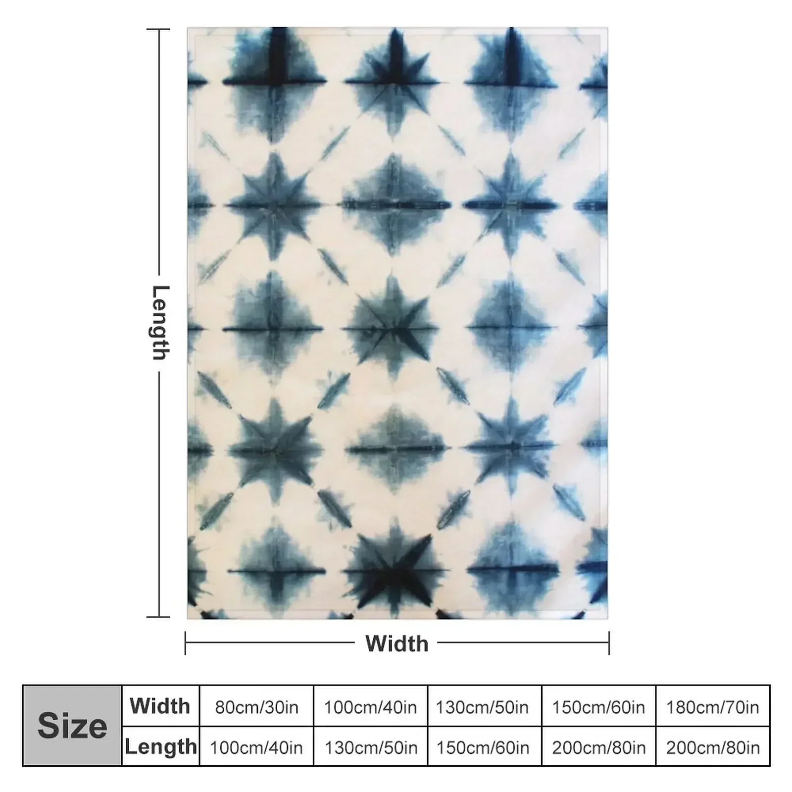 Shibori Tie Dye, Indigo Throw  - Shibori Tie Dye reseña y precio