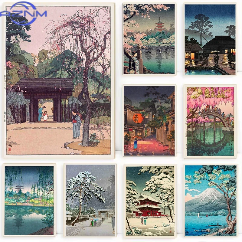 AZNM Retro Ukiyo-e Traditional - Japanese Lifestyle And Traditions reseña y precio