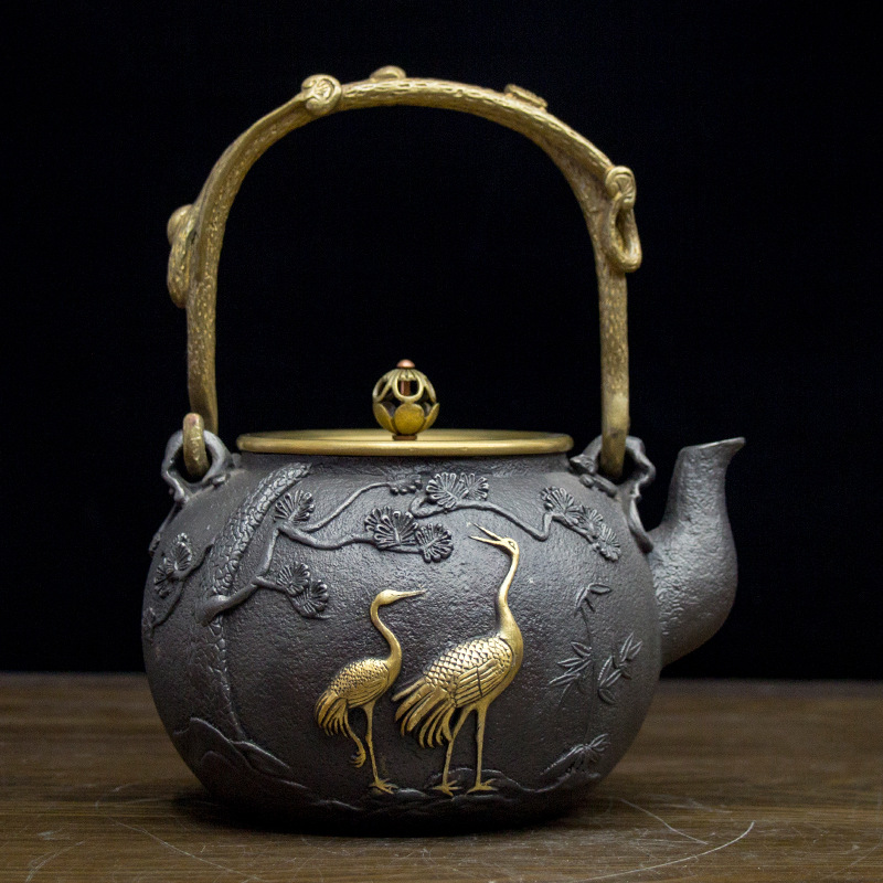 New Cast Iron Teapot Vintage T - Cast Iron Tetsubin reseña y precio