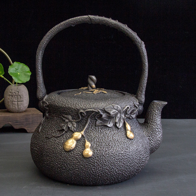 New Cast Iron Teapot Vintage T - Cast Iron Tetsubin reseña y precio