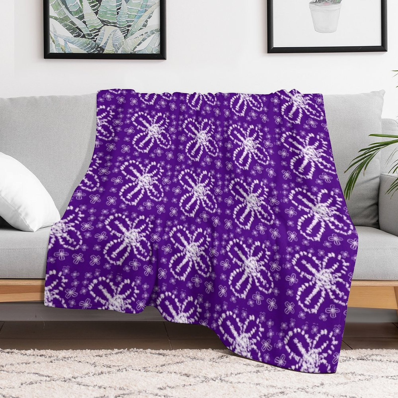 Modern Indigo Tie Dye Floral S - Shibori Tie Dye reseña y precio