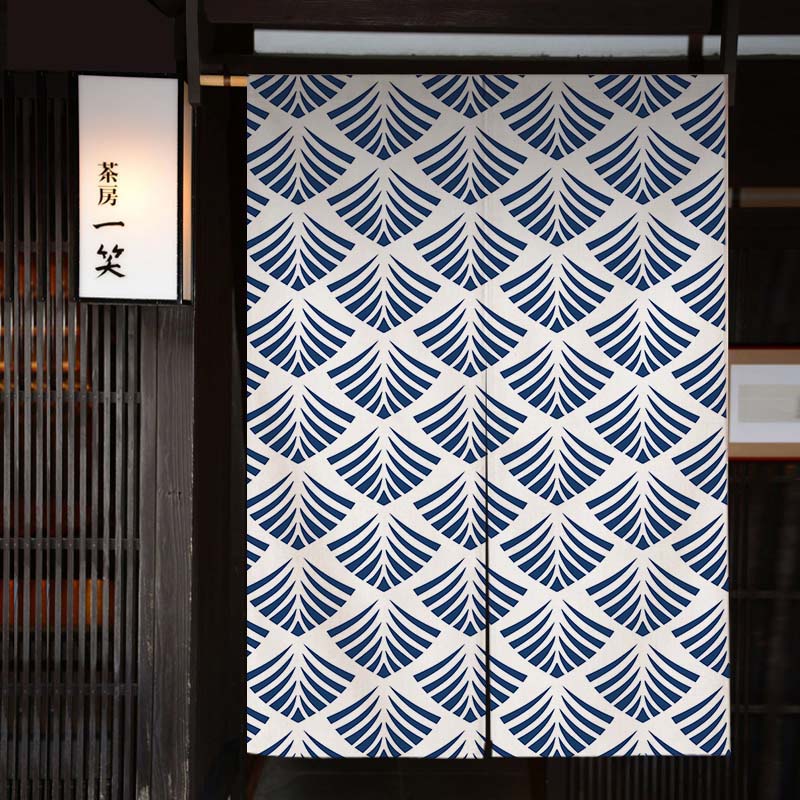 Waves Texture Japanese Noren D - Noren Curtain Doorway reseña y precio