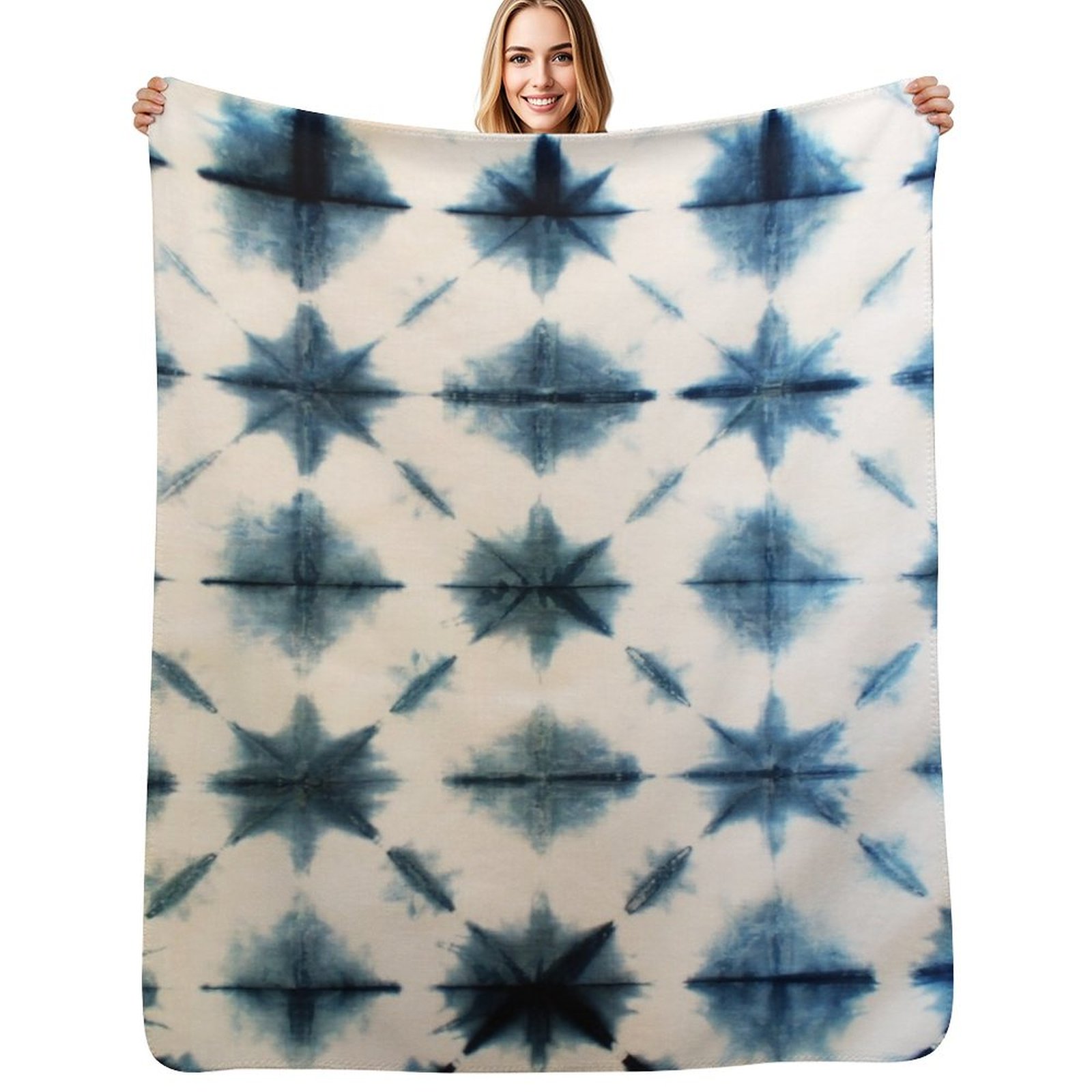 Shibori Tie Dye, Indigo Throw  - Shibori Tie Dye reseña y precio