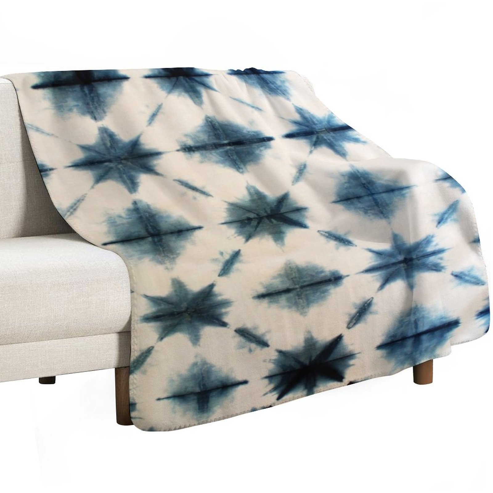 Shibori Tie Dye, Indigo Throw  - Shibori Tie Dye reseña y precio