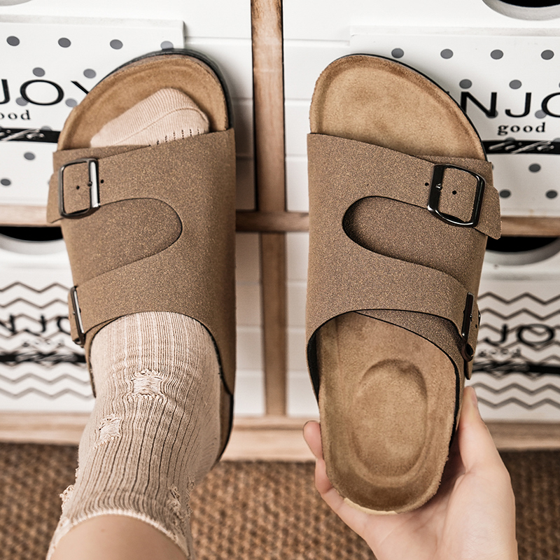 2026 Cork Slippers Men Summer  - Geta Wooden Sandal reseña y precio