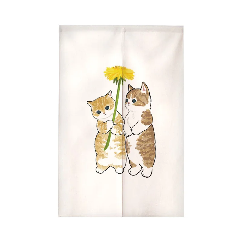 Funny Cat Japanese Door Curtai - Noren Curtain Doorway reseña y precio