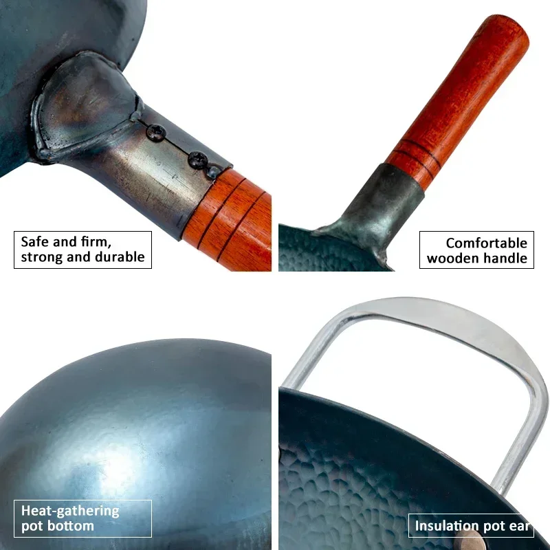 Traditional Handmade Iron Wok  - Cast Iron Tetsubin reseña y precio