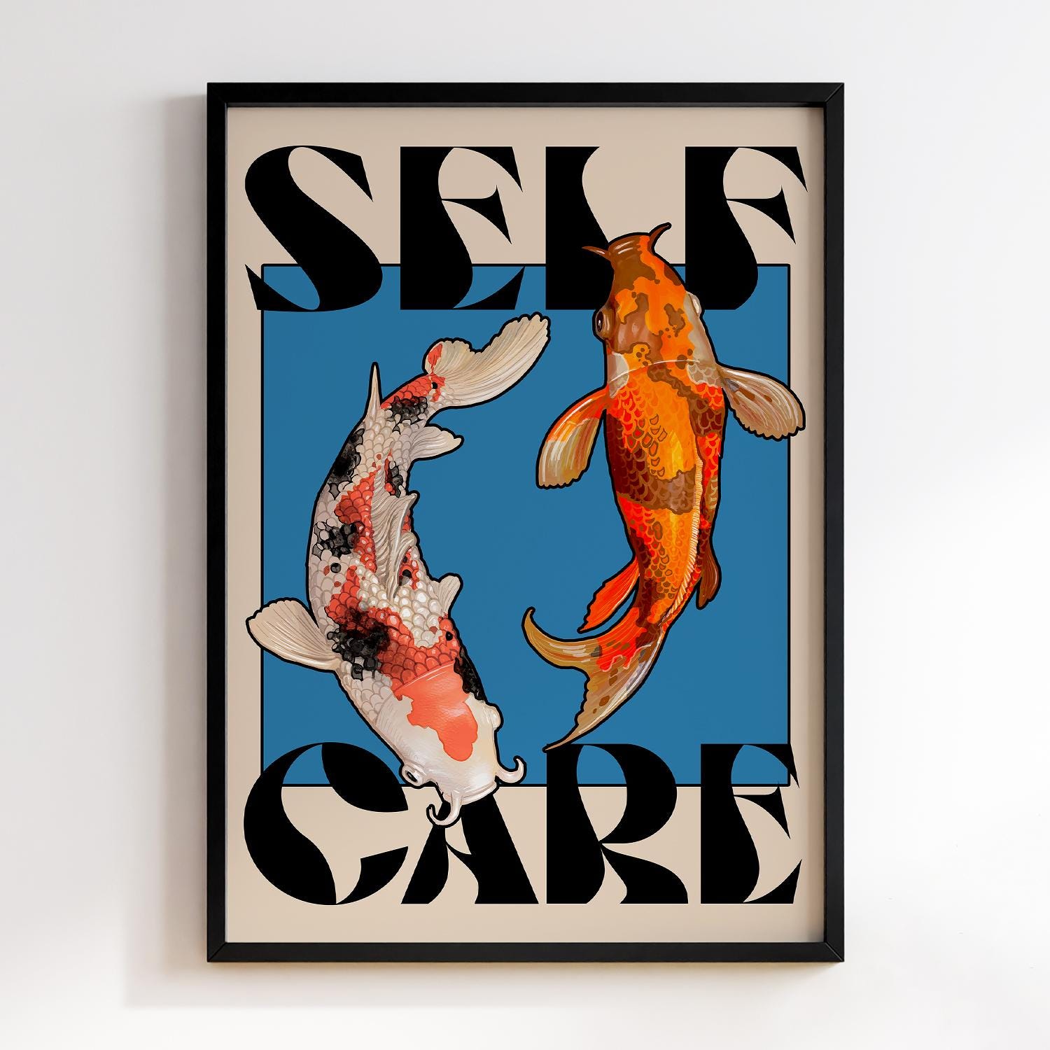 Japanese Red Koi Fish Canvas P - Japanese Lifestyle Gifts reseña y precio