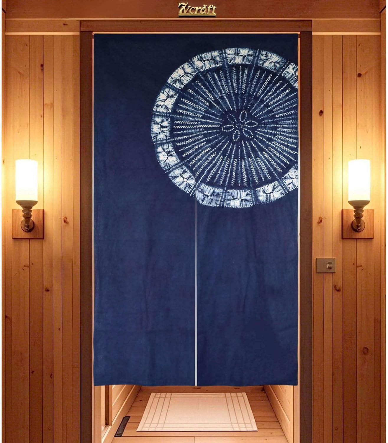 Hand Dyed Japanese  Curtain/Sh - Shibori Tie Dye reseña y precio