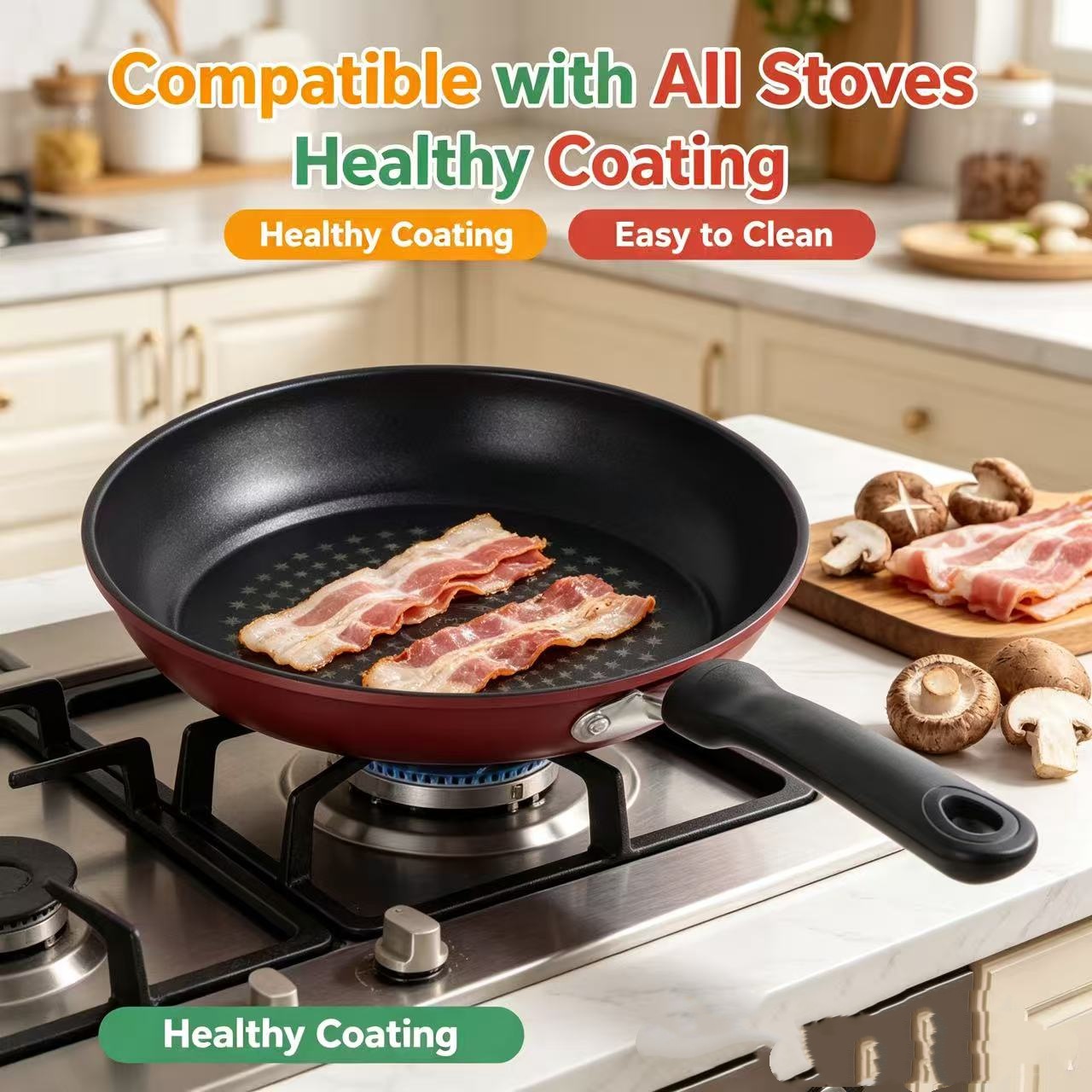 Premium Granite Non Stick Fryi - Cast Iron Tetsubin reseña y precio