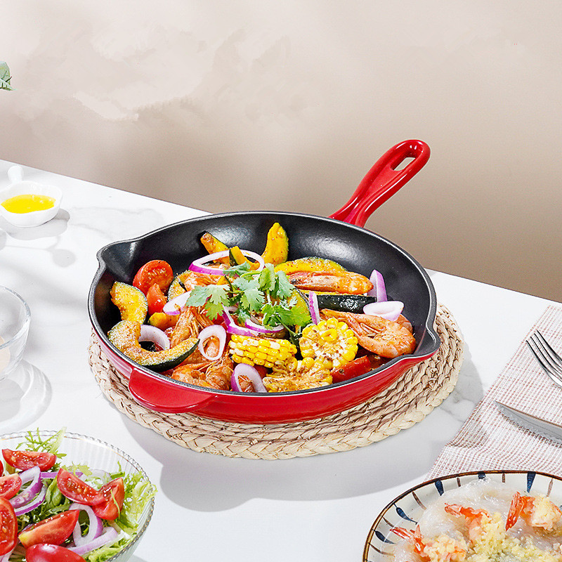 Enameled Cast Iron Skillet Sin - Cast Iron Tetsubin reseña y precio