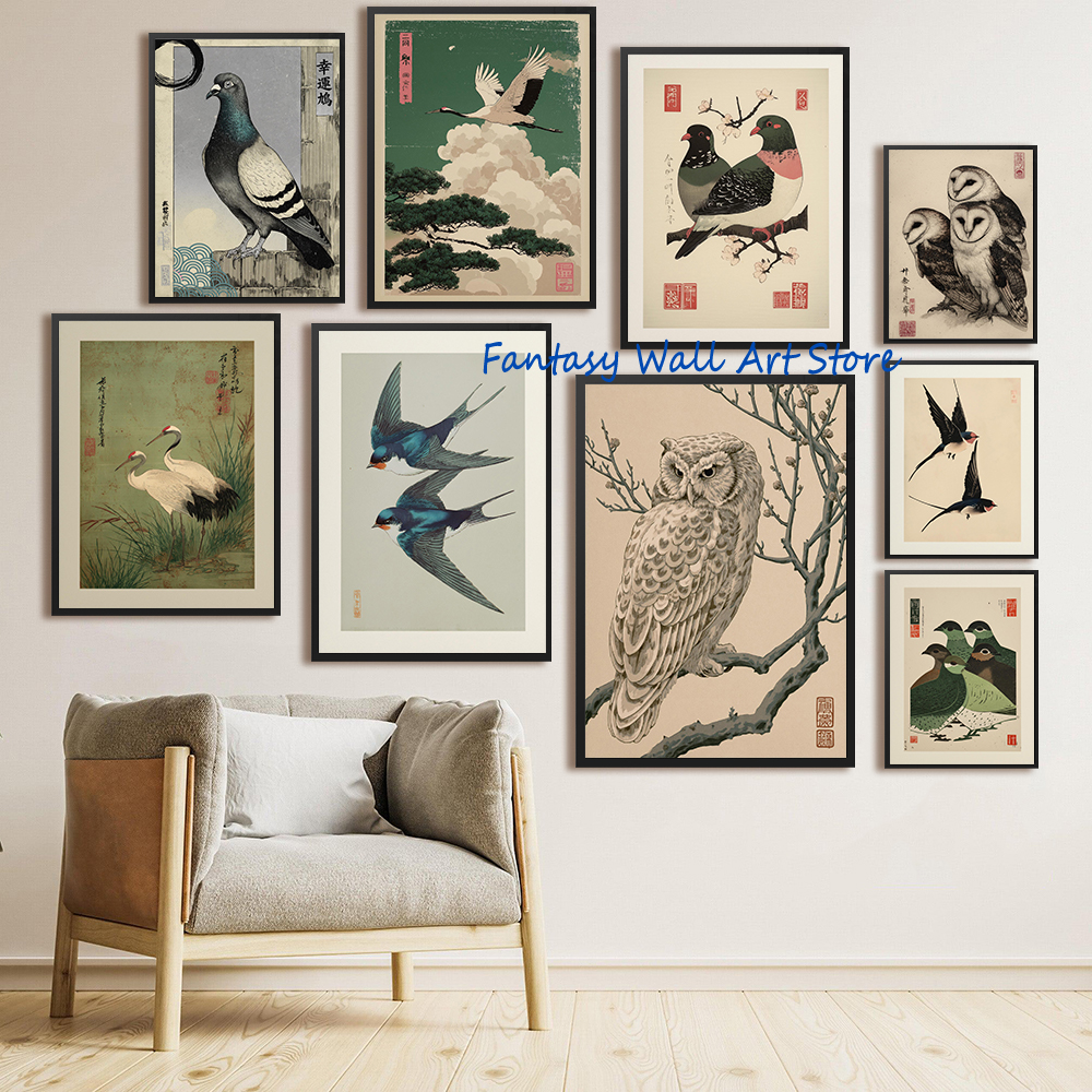 Birds Vintage Asian Traditiona - Japanese Lifestyle And Traditions reseña y precio