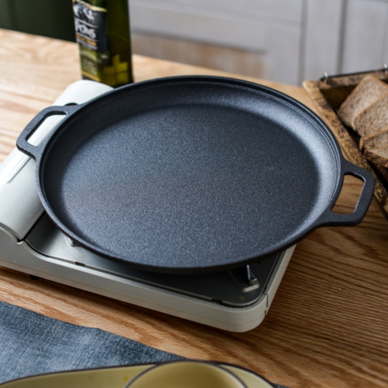 JUSTINLAU Double-Ear Frying Pa - Cast Iron Tetsubin reseña y precio