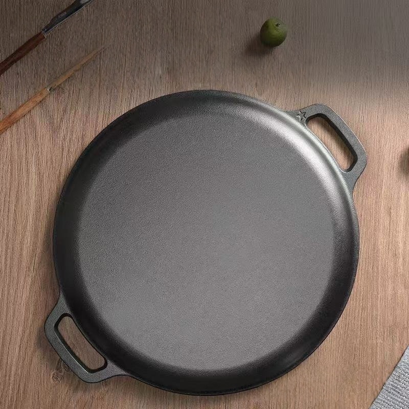 JUSTINLAU Double-Ear Frying Pa - Cast Iron Tetsubin reseña y precio