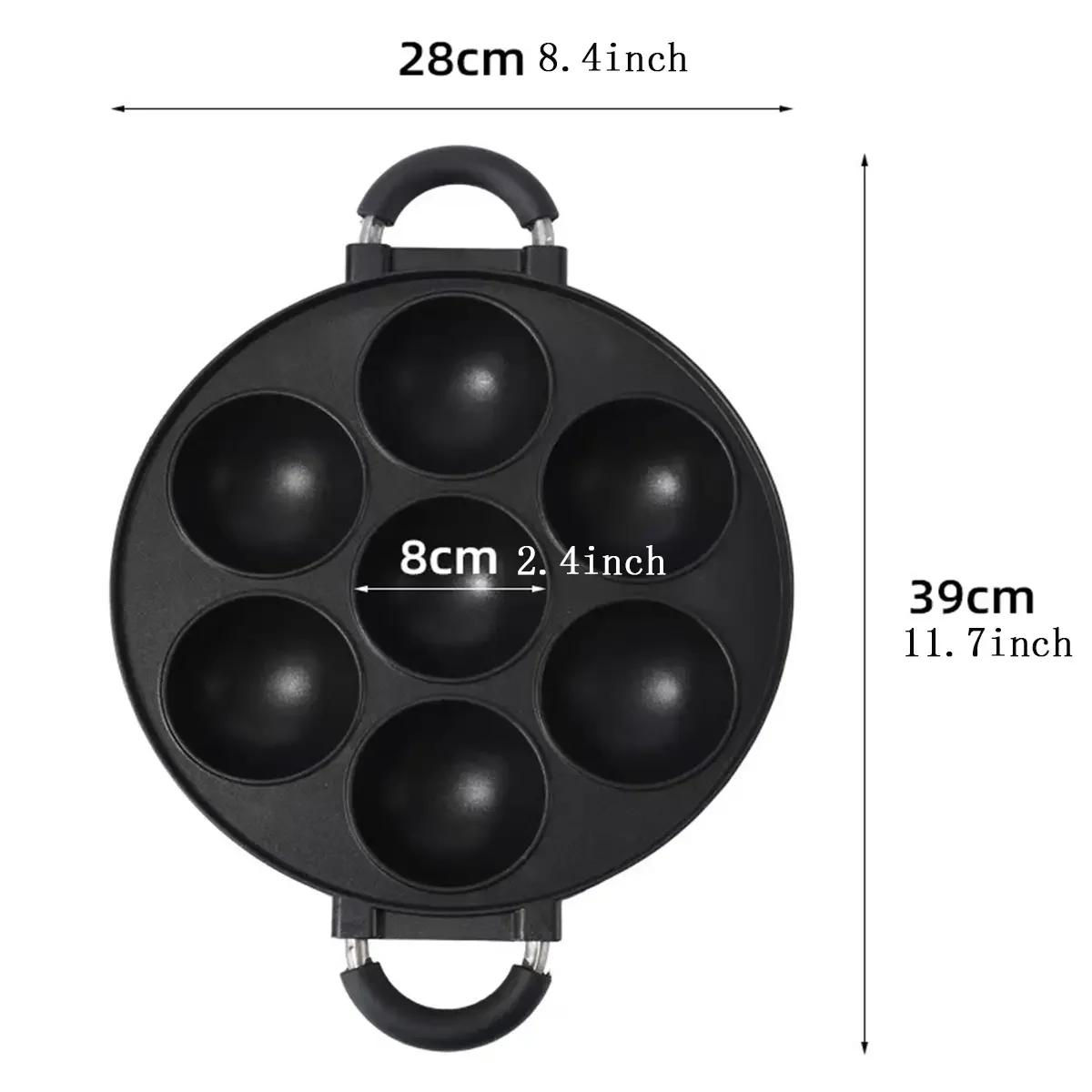 7 Hole Cake Cooking Pan Cast I - Cast Iron Tetsubin reseña y precio