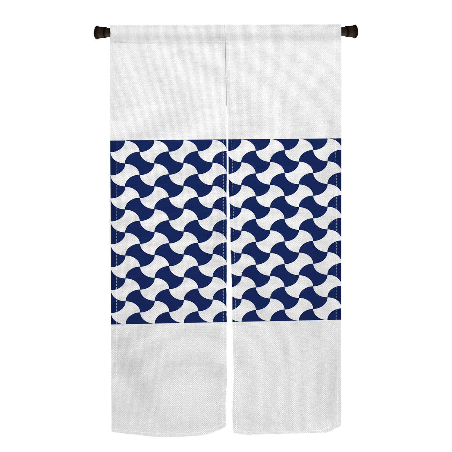 Japanese Linen Noren Blue Whit - Noren Curtain Doorway reseña y precio