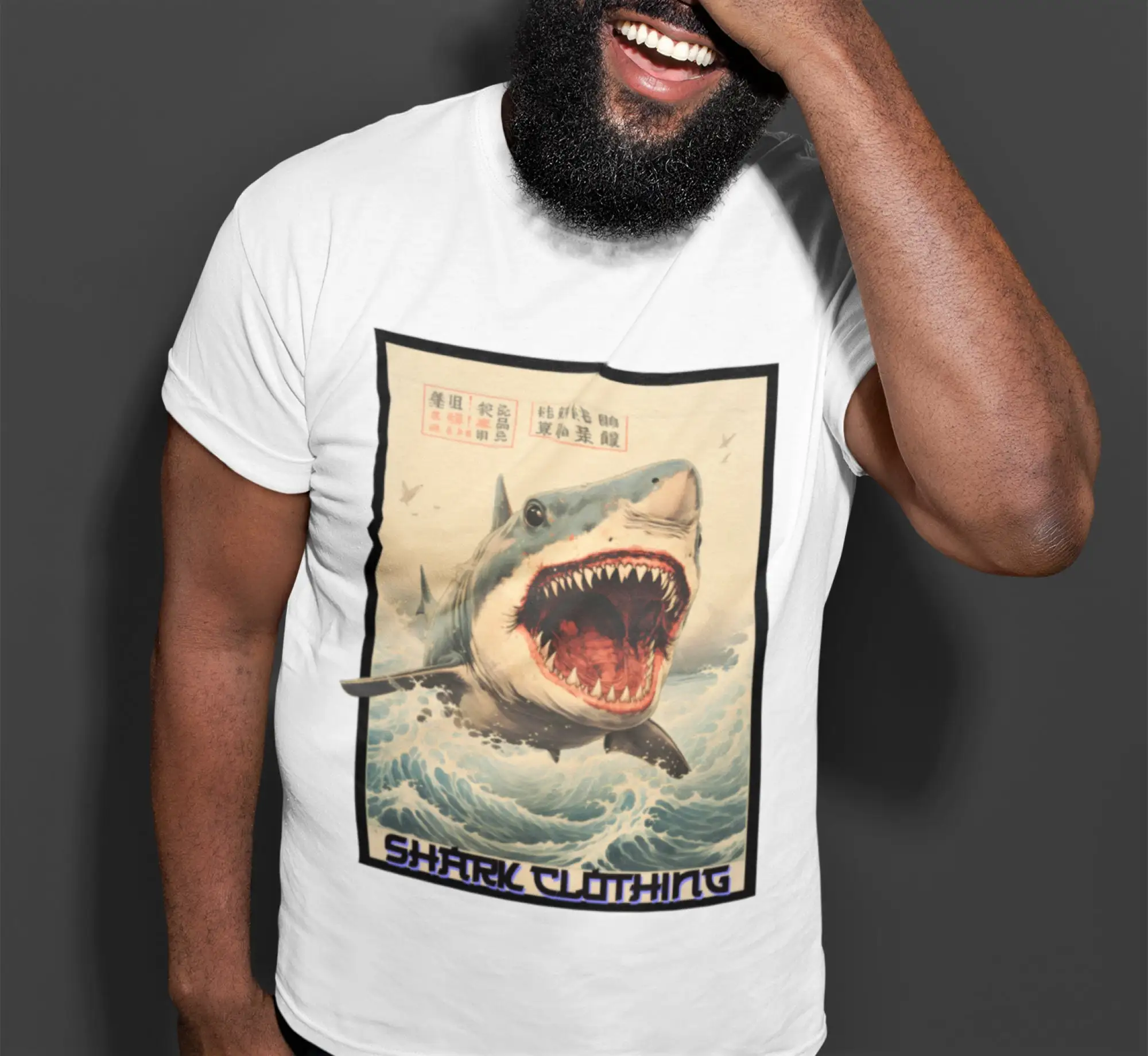 Japanese shark T Shirt Heavy C - Japanese Lifestyle Gifts reseña y precio