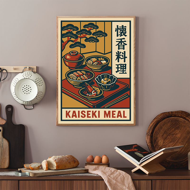 Vintage Style Japanese Food Po - Japanese Lifestyle And Traditions reseña y precio