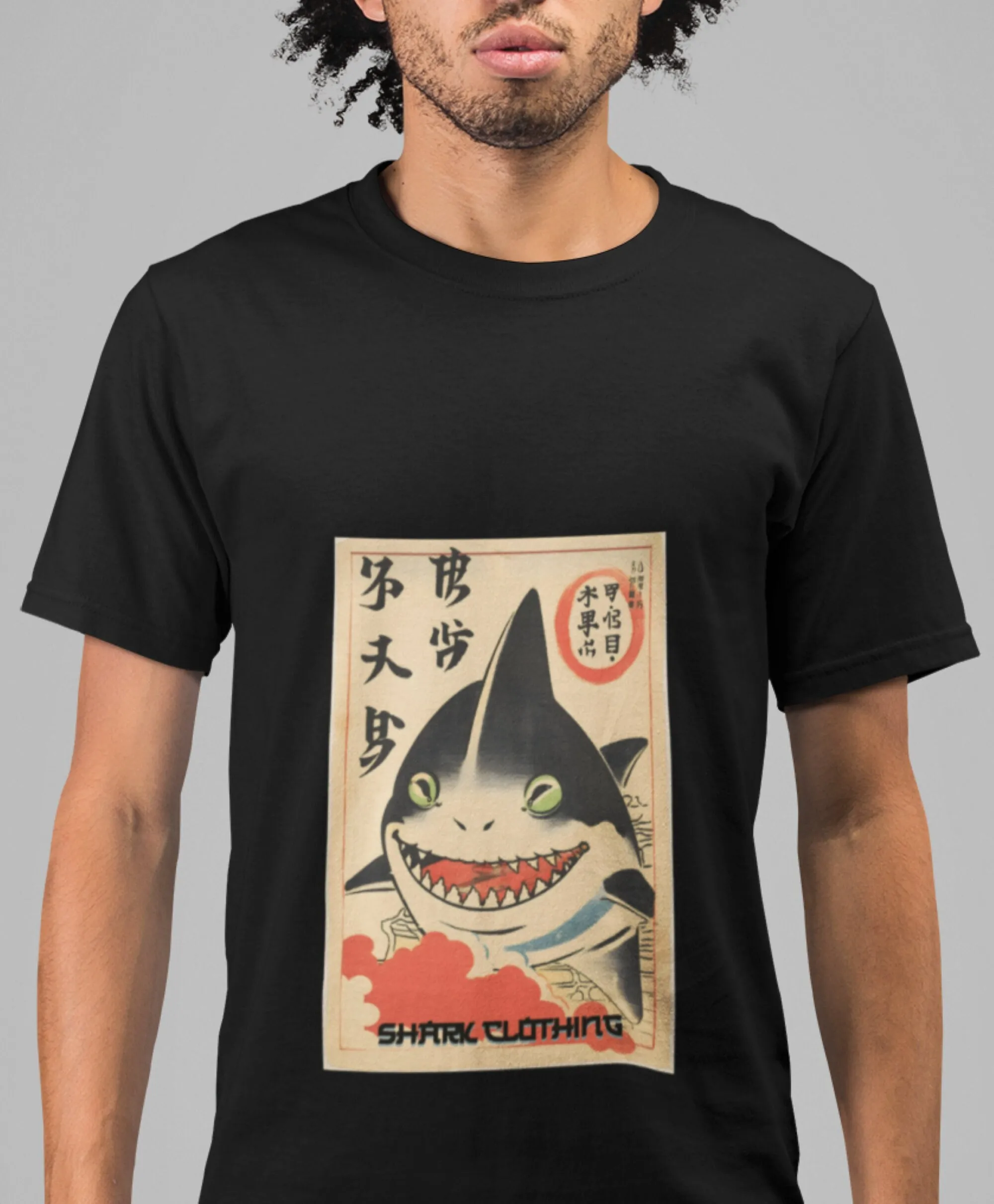 Japanese shark T Shirt Heavy C - Japanese Lifestyle Gifts reseña y precio