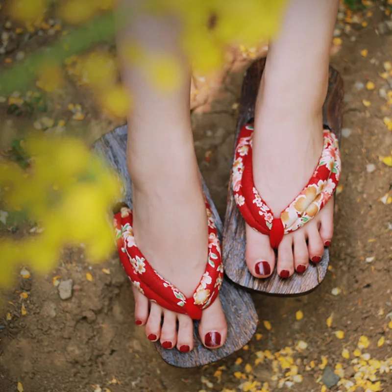 Women's Cosplay Shoes Double H - Geta Wooden Sandal reseña y precio