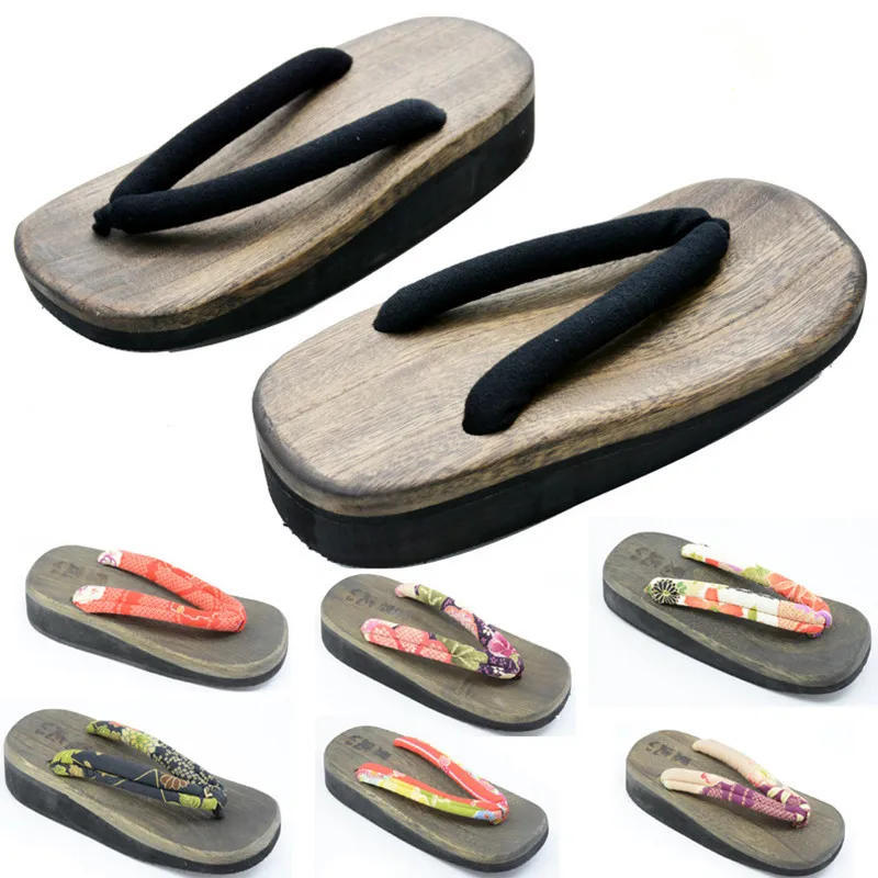 Women's Cosplay Shoes Mid Heel - Geta Wooden Sandal reseña y precio