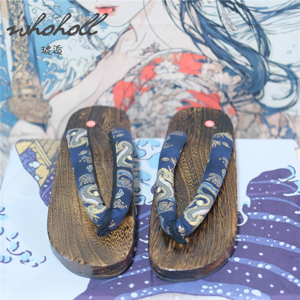 Man Wooden Clogs Slippers Wome - Geta Wooden Sandal reseña y precio