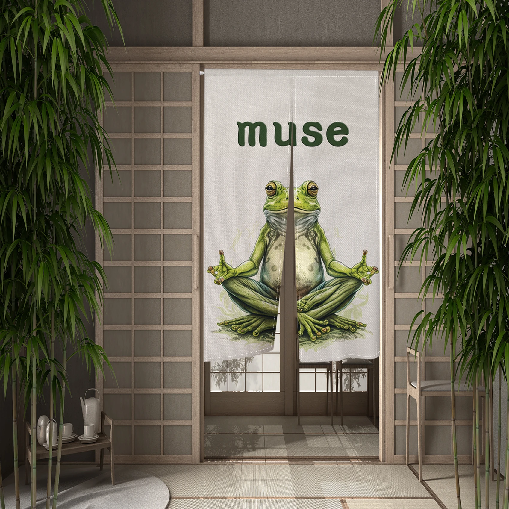 Japanese Door Curtain Frog Car - Noren Curtain Doorway reseña y precio