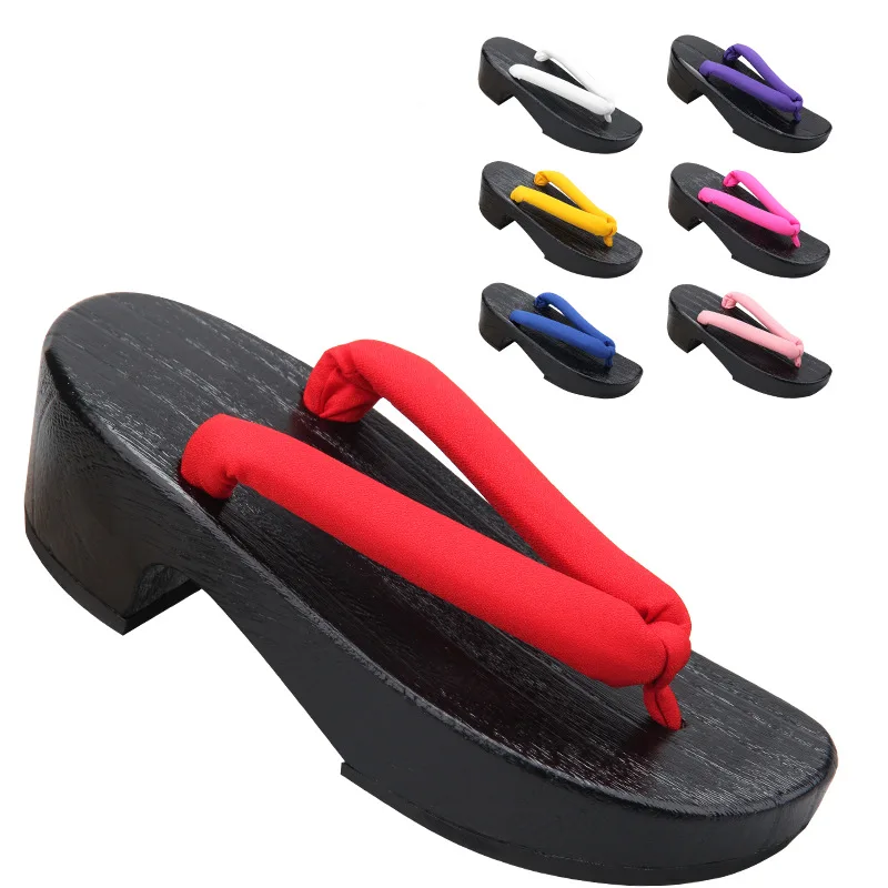 Women's Black Crescent Moon Sh - Geta Wooden Sandal reseña y precio