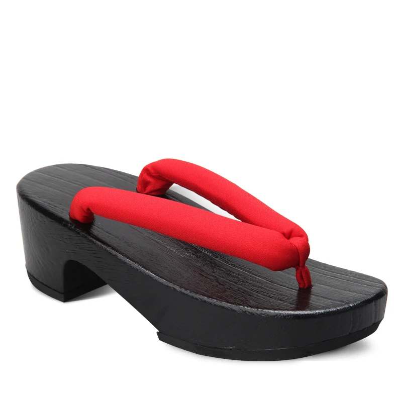 Women's Black Crescent Moon Sh - Geta Wooden Sandal reseña y precio