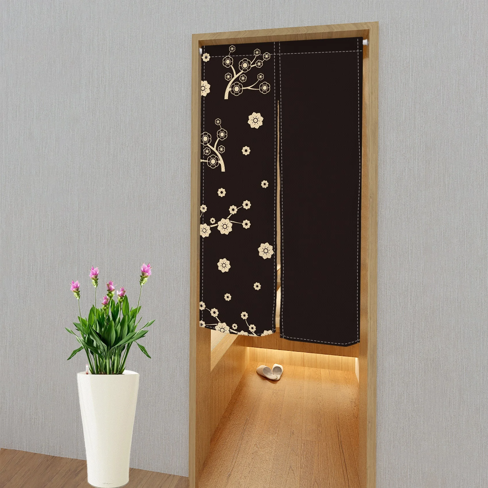 VIKAMA Retro Jacquard Peony Do - Noren Curtain Doorway reseña y precio