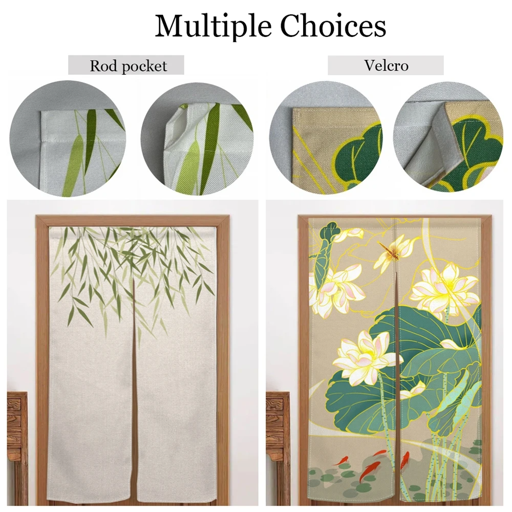 VIKAMA Retro Jacquard Peony Do - Noren Curtain Doorway reseña y precio