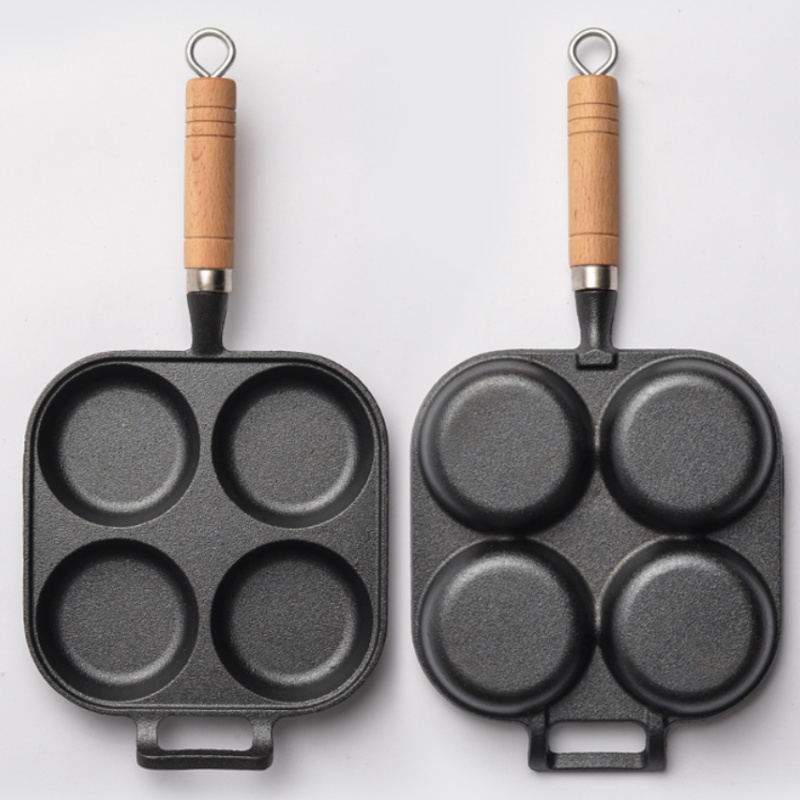 JUSTINLAU 2/4-Hole Omelette Po - Cast Iron Tetsubin reseña y precio
