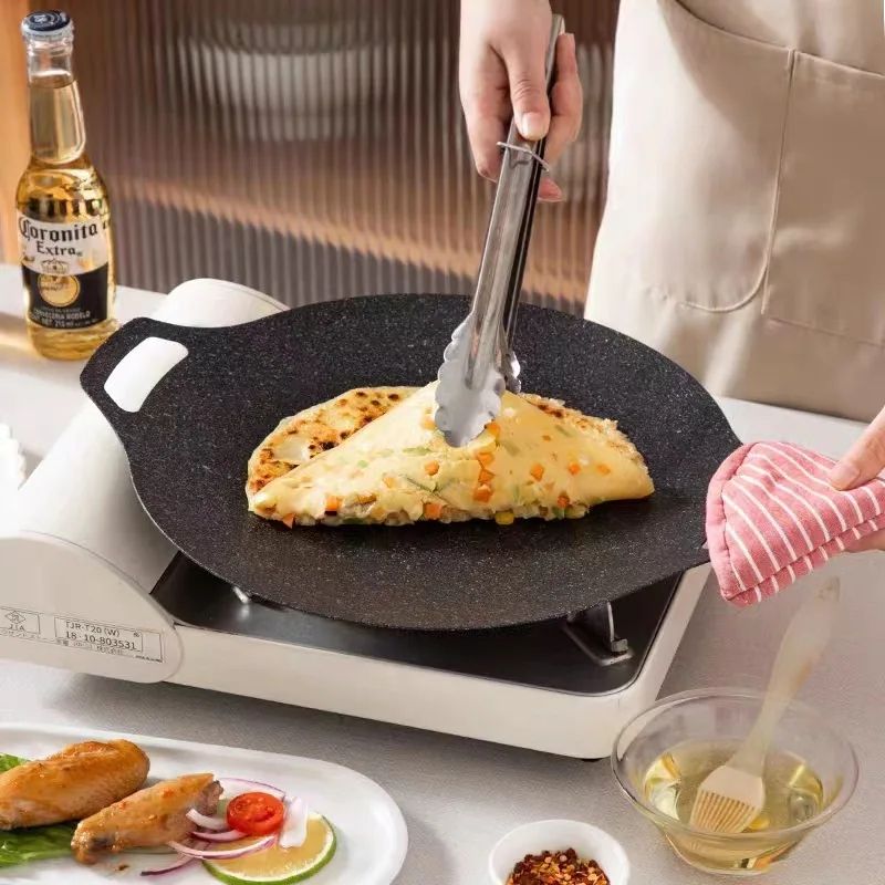 Portable Nonstick Frying Pan O - Cast Iron Tetsubin reseña y precio