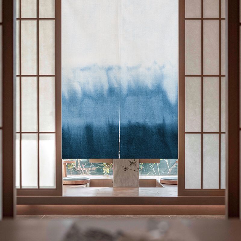 Indigo Japanese Door Curtain S - Shibori Tie Dye reseña y precio
