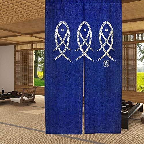 Ancient Character Fish Japanes - Noren Curtain Doorway reseña y precio