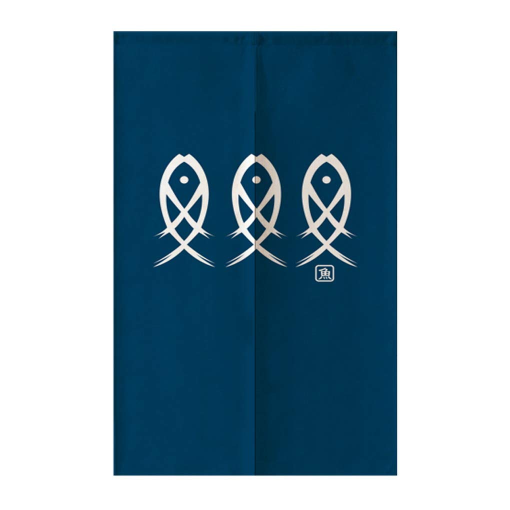 Ancient Character Fish Japanes - Noren Curtain Doorway reseña y precio