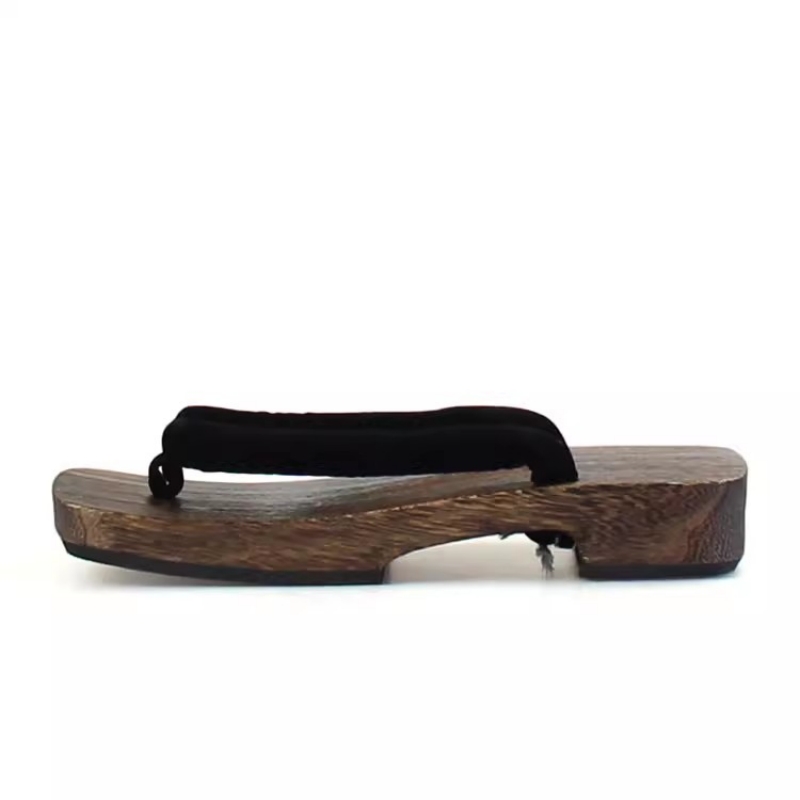 Men's Charcoal Cosplay Wood Su - Geta Wooden Sandal reseña y precio