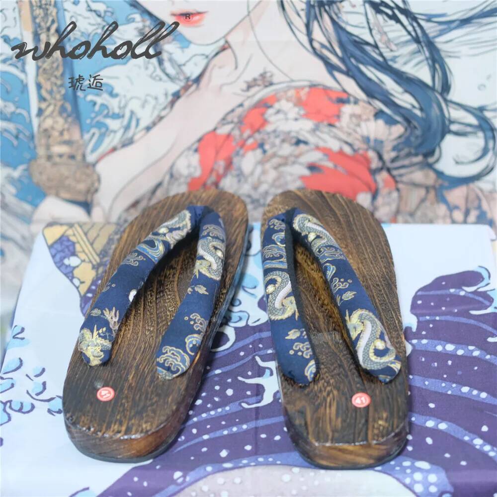Man Wooden Clogs Slippers Wome - Geta Wooden Sandal reseña y precio